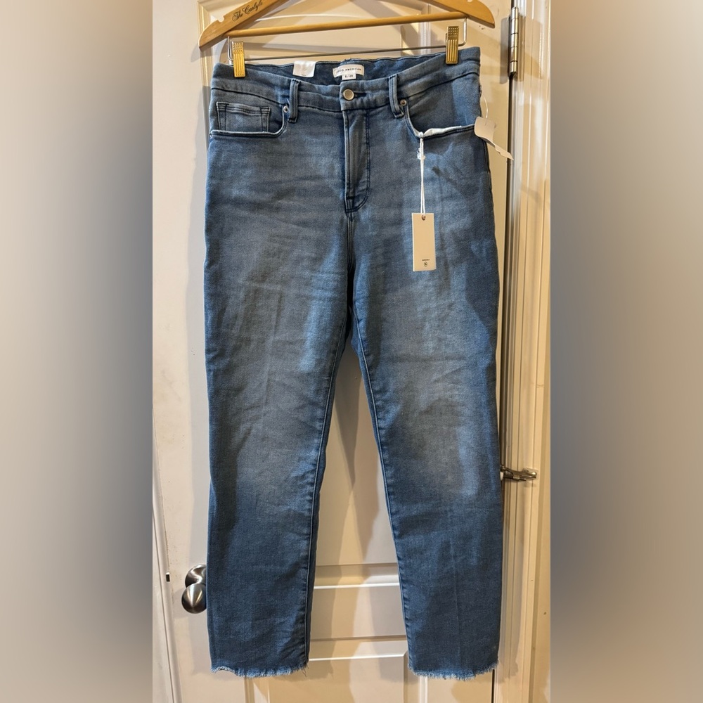 Good American Good Legs Straight Jeans
